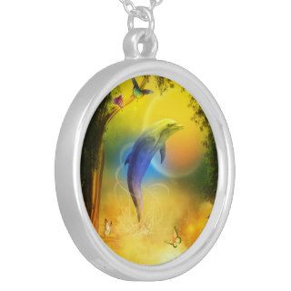 Colorful Dolphin Custom Necklace