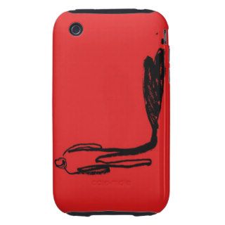 Figure melting into a heart shaped shadow tough iPhone 3 cover