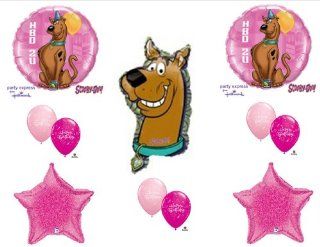 SCOOBY DOO Happy Birthday Party balloons decorations supplies dog pink  