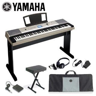 Yamaha KO YPG 535 KIT 1 88 Key Grand Piano Keyboard with Music Rest, Adapter, Pedal, Polish Cloth, ChromaCast Bench and Musicians Gear Bag: Musical Instruments