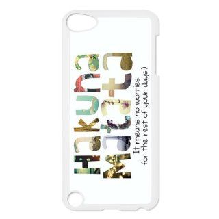 Funny Hakuna Matata For IPod Touch 5th Black or White Durable Plastic Case Creative New Life: Cell Phones & Accessories