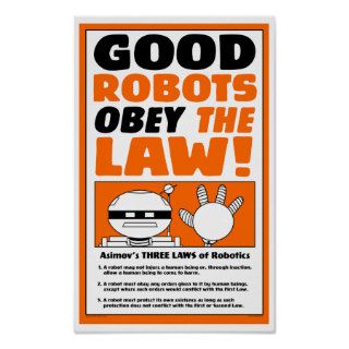 Autumn Lake "ROBOT LAW" Poster