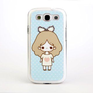 Lovely Cartoon Girls Crystal Diamond Hard Case Cover Skin For SAMSUNG GALAXY S3 i9300 Ruichen Cell Phones & Accessories