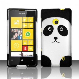 CUTE PANDA HARD MATTE PHONE COVER CASE FOR NOKIA LUMIA 521 + SCREEN PROTECTOR [In Casesity Retail Packaging] 