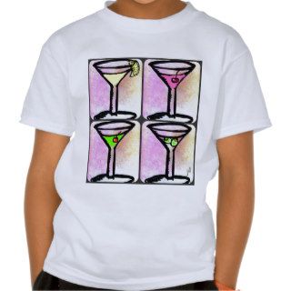 MARTINI COLLAGE pastel print by jill T Shirts