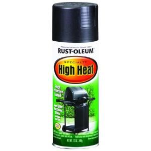 Rust Oleum Specialty 12 oz. Bar B Que Black Satin High Heat Spray Paint 7778830
