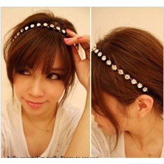 Easygoby Women Lady Silver Rhinestone Crystal Hair Band Elastic Headband : Fashion Headbands : Beauty