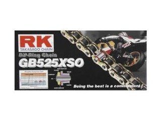 RK Racing Chain GB525XSO 100FT Gold Finish 100' High Performance Street/Sport Bike RX Ring Motorcycle Chain Roll: Automotive