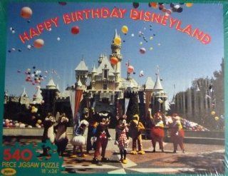 Happy Birthday Disneyland   540 Piece Jigsaw Puzzle: Toys & Games