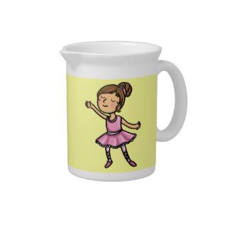 Cartoon Ballet Dancer Drink Pitcher