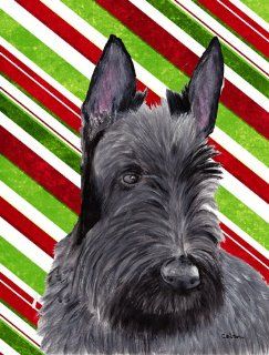 Scottish Terrier Candy Cane Holiday Christmas Flag Garden Size : Other Products : Patio, Lawn & Garden