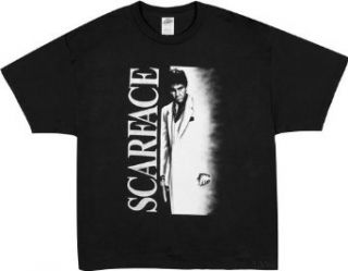 Scarface   Classic Airbrush Shirt Shirt: Movie And Tv Fan T Shirts: Clothing