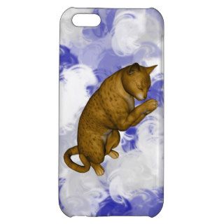 Brown Spotted Cat Praying iPhone 5C Cases