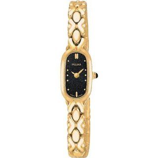Pulsar Women's PEX528 Dress Gold Tone Stainless Steel Watch: Watches