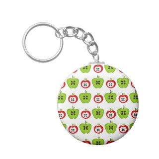 Red and Green Apples Keychains