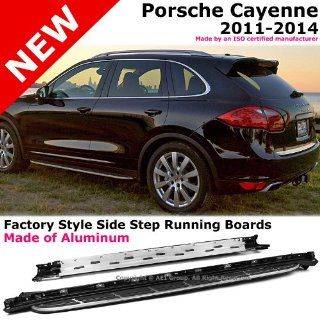 2011 to 2014 Porsche Cayenne 11 14 Aluminum Running Board Side Steps Nerf Bars Gunmetal Black: Automotive