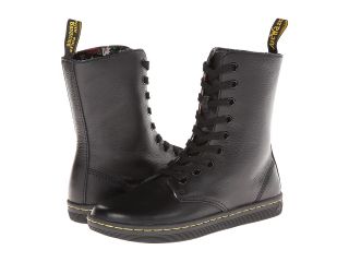 Dr. Martens Stratford 9 Eye Fold Down Boot Game On) Womens Lace up Boots (Black)