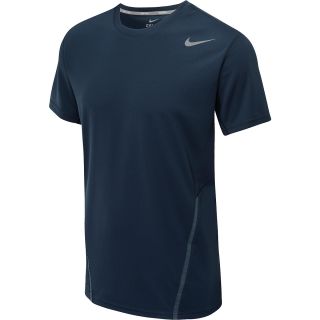 NIKE Mens UV Crew Tennis Shirt   Size: Medium, Armory Navy/armory Blue