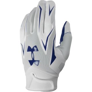 UNDER ARMOUR Adult F4 Football Receiver Gloves   Size: Medium, Purple/white