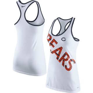 NIKE Womens Chicago Bears Warp Logo Dri Blend Racer Tank   Size: Small,