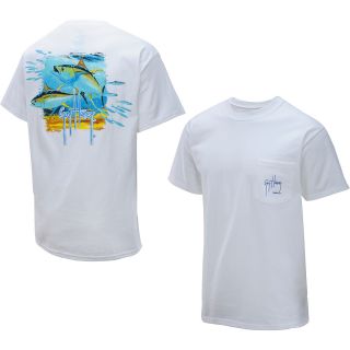 GUY HARVEY Mens Tuna Splash Short Sleeve T Shirt   Size: 2xl, White