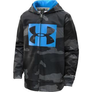 UNDER ARMOUR Boys Armour Fleece Storm Printed Full Zip Hoodie   Size XS/Extra