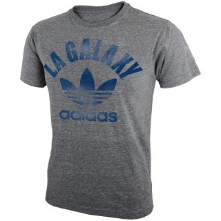 adidas Youth Los Angeles Galaxy Tri Blend Trefoil Short Sleeve T Shirt   Size:
