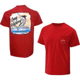 GUY HARVEY Mens Saving Our Seas Short Sleeve T Shirt   Size: Large, Cardinal