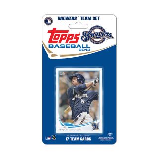 Topps 2013 Milwaukee Brewers Official Team Baseball Card Set of 17 Cards