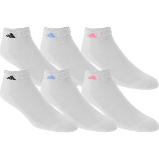 adidas Womens Athletic Low Cut Socks   6 Pack   Size: Medium, White/pink