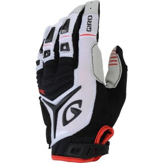GIRO Mens Xen All Mountain Cycling Gloves   Size: Large, White/black/red