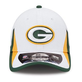 NEW ERA Mens Green Bay Packers Training Camp 39THIRTY Stretch Fit Cap   Size: