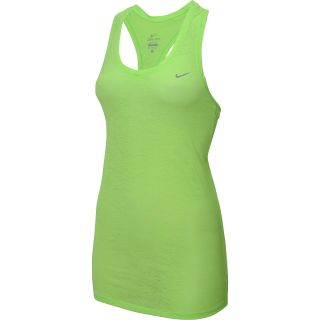 NIKE Womens Breeze Running Tank   Size: Xl, Flash Lime/silver