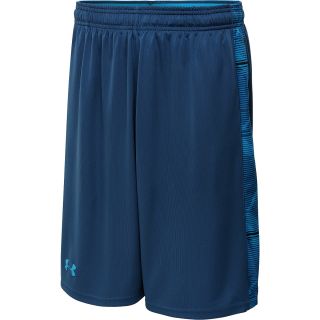 UNDER ARMOUR Mens Micro Printed 10 Training Shorts   Size: Xl, Wham/blue