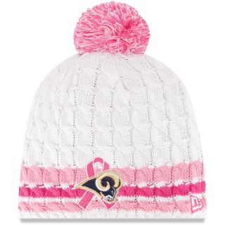 NEW ERA Womens St. Louis Rams Breast Cancer Awareness Knit Hat, Pink