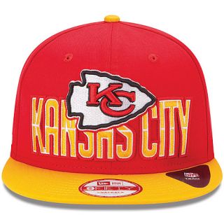NEW ERA Mens Kansas City Chiefs Draft 9FIFTY Snapback Cap, Red