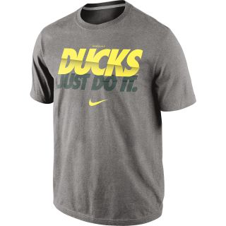 NIKE Mens Oregon Ducks Just Do It Short Sleeve T Shirt   Size: Large, Dk.grey