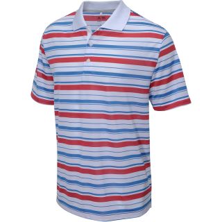 adidas Mens ClimaLite Bar Stripe Short Sleeve Golf Polo   Size: Medium,