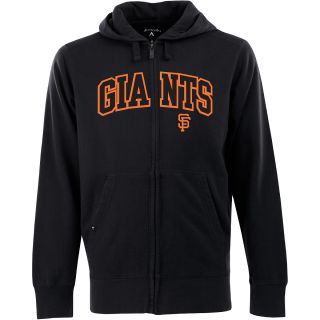 Antigua Mens San Francisco Giants Full Zip Hooded Applique Sweatshirt   Size: