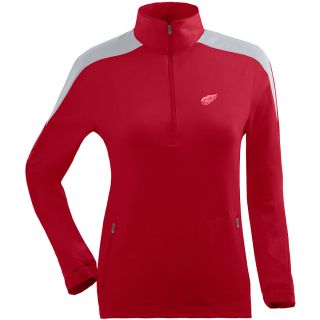 Antigua Womens Detroit Red Wings Succeed Front Fleece Half Zip Pullover   Size: