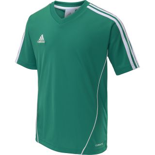 adidas Kids Estro 12 Short Sleeve Soccer Jersey   Size: Small, Twilight Green