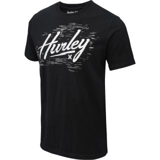 HURLEY Mens Relief Short Sleeve T Shirt   Size: Large, Black