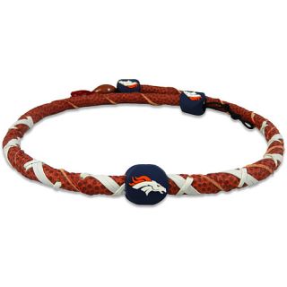 Gamewear Denver Broncos Classic Spiral Genuine Football Leather Necklace