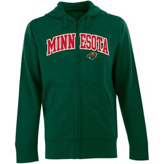 Antigua Mens Minnesota Wild Full Zip Hooded Applique Sweatshirt   Size: Medium,
