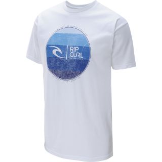 RIP CURL Mens The Wright Short Sleeve T Shirt   Size Small, White