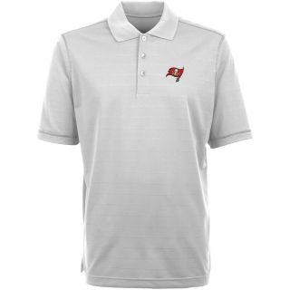 Antigua Tampa Bay Buccaneers Mens Icon Polo   Size Medium, White/silver (ANT