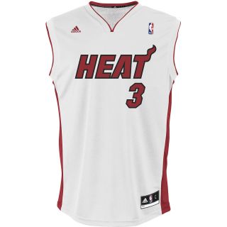 adidas Mens Miami Heat Dwyane Wade Revolution 30 Replica Home Jersey   Size: