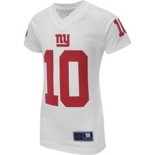 NFL Team Apparel Girls New York Giants Eli Manning Name And Number White V Neck