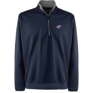 Antigua Columbus Blue Jackets Mens Leader Pullover   Size: Small, Blue Jackets
