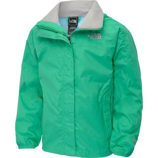 THE NORTH FACE Girls Resolve Rain Jacket   Size: Large, Blarney Green